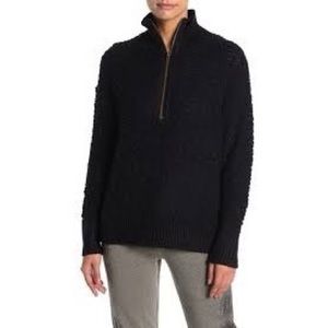 Vintage Havana Textured Half Zip Pullover